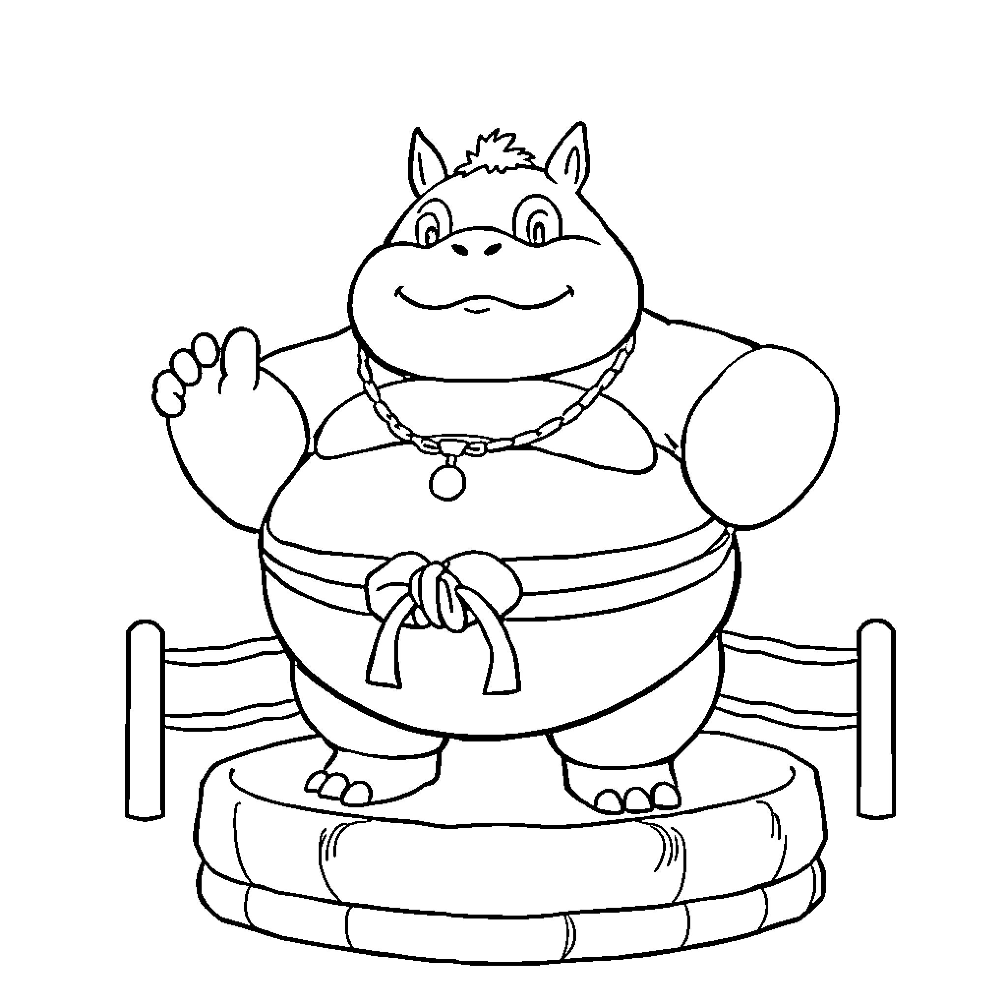 Snorlax lounging happily on a cozy bed Coloring Page (free black-and-white line drawing printable PDF for all, from beginners to advanced learners, including children, teens, adults, and seniors)