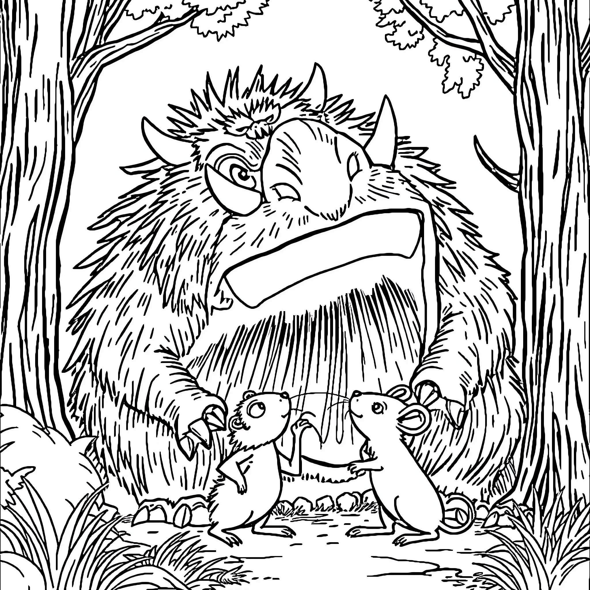 Gruffalo Colouring Pages Gruffalo Colouring Pages