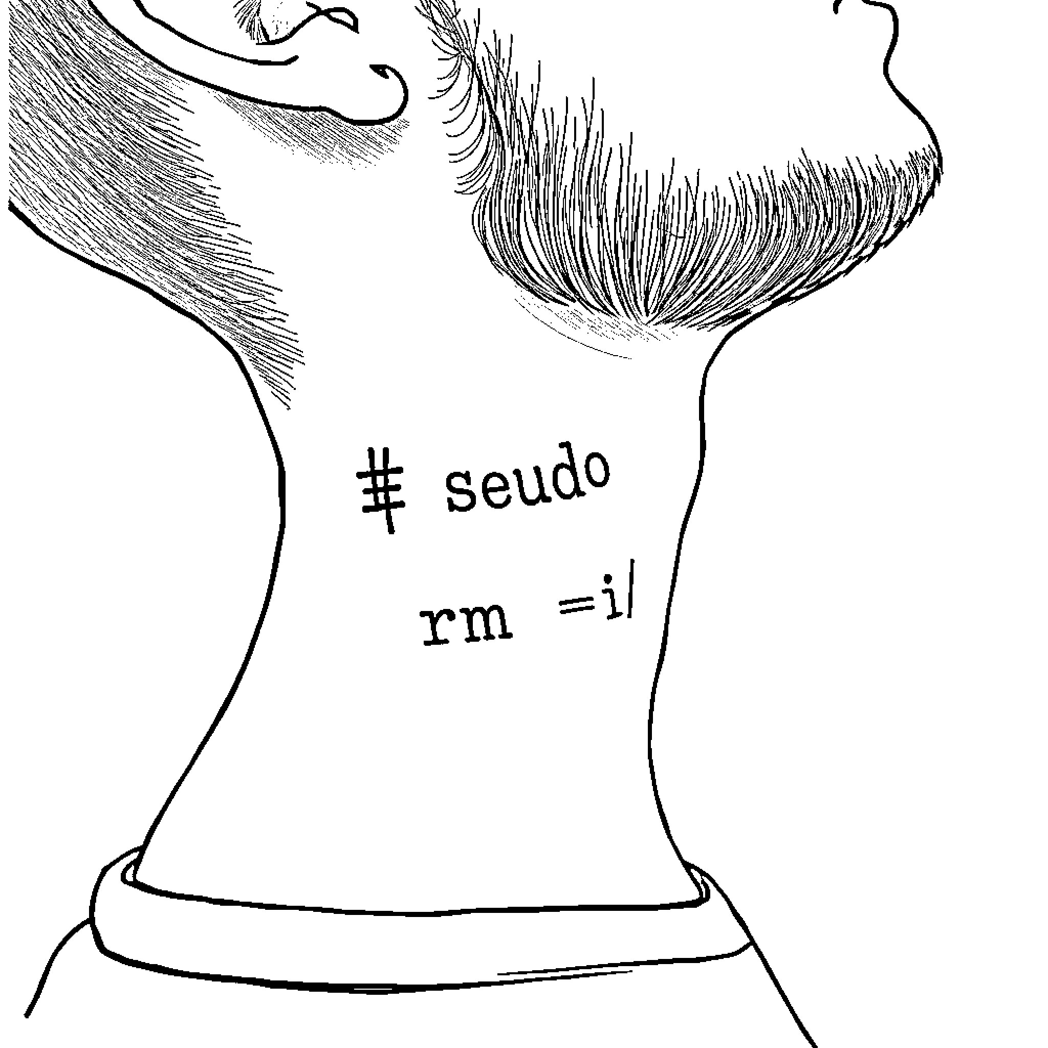 Tatuaggio of Pseudo rm=il Coloring Page (free black-and-white line drawing printable PDF for all, from beginners to advanced learners, including children, teens, adults, and seniors)