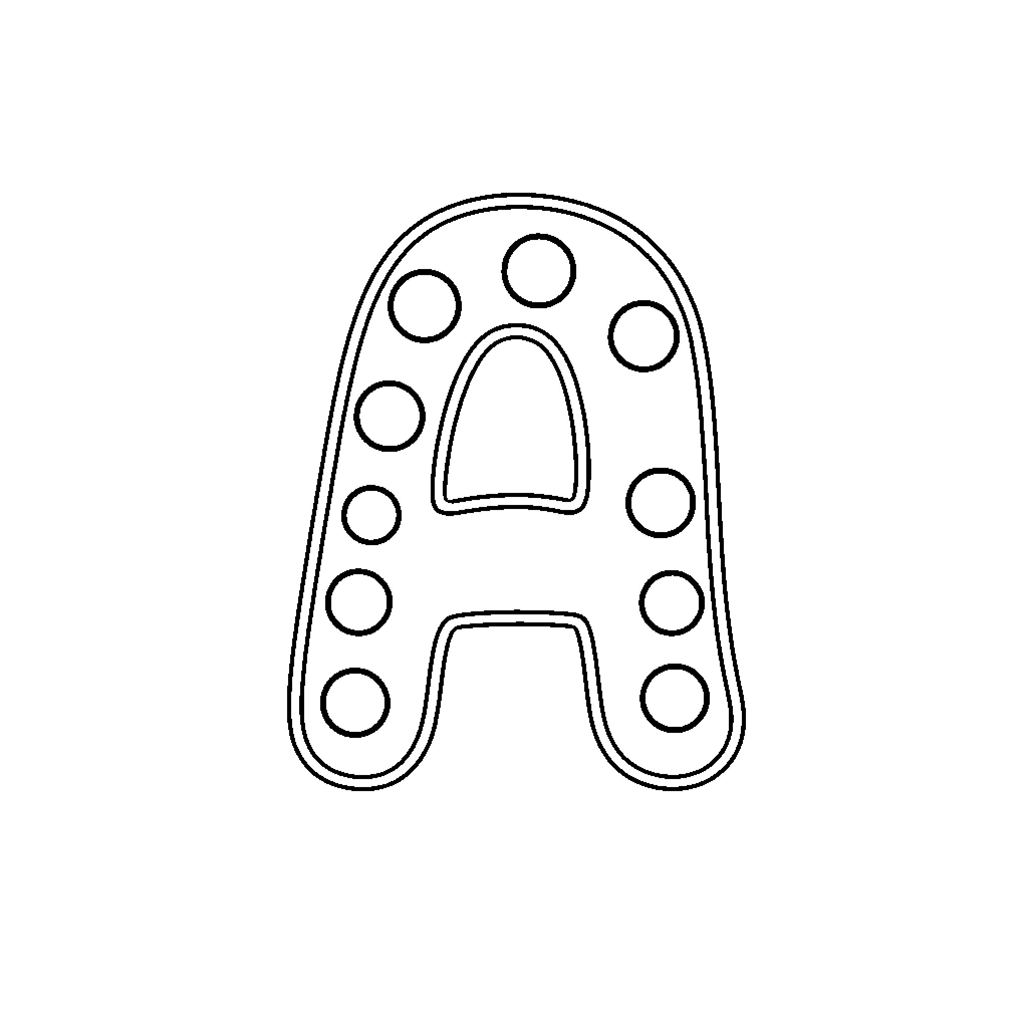 Letter A with Polka Dot Outline Coloring Page (free black-and-white line drawing printable PDF for all, from beginners to advanced learners, including children, teens, adults, and seniors)