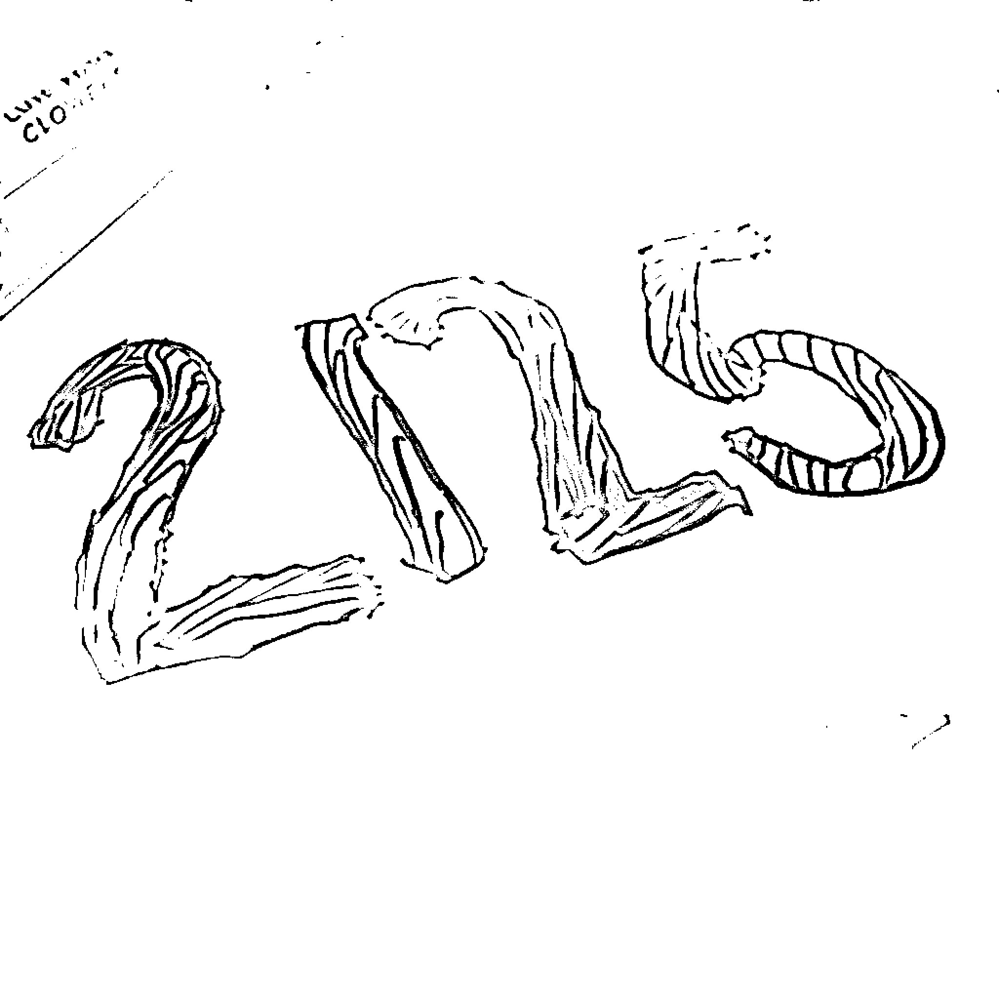 Number Abstract Organic Forms Coloring Page (free black-and-white line drawing printable PDF for all, from beginners to advanced learners, including children, teens, adults, and seniors)