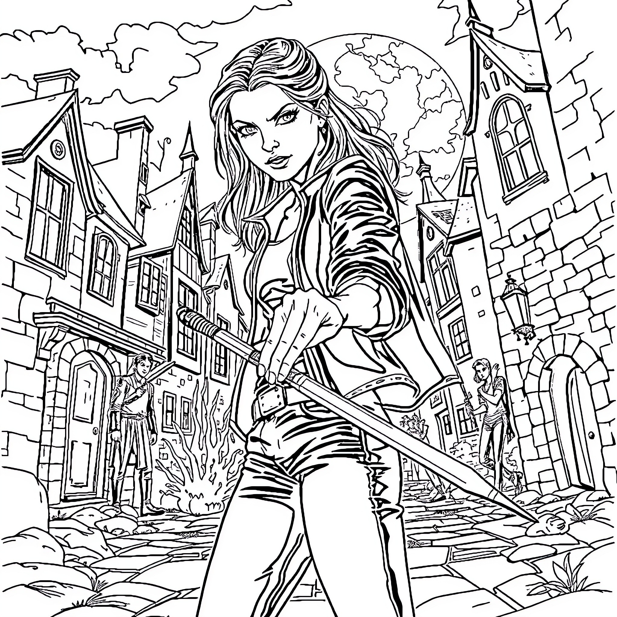 Best Buffy Coloring Pages (Free Printable PDF)