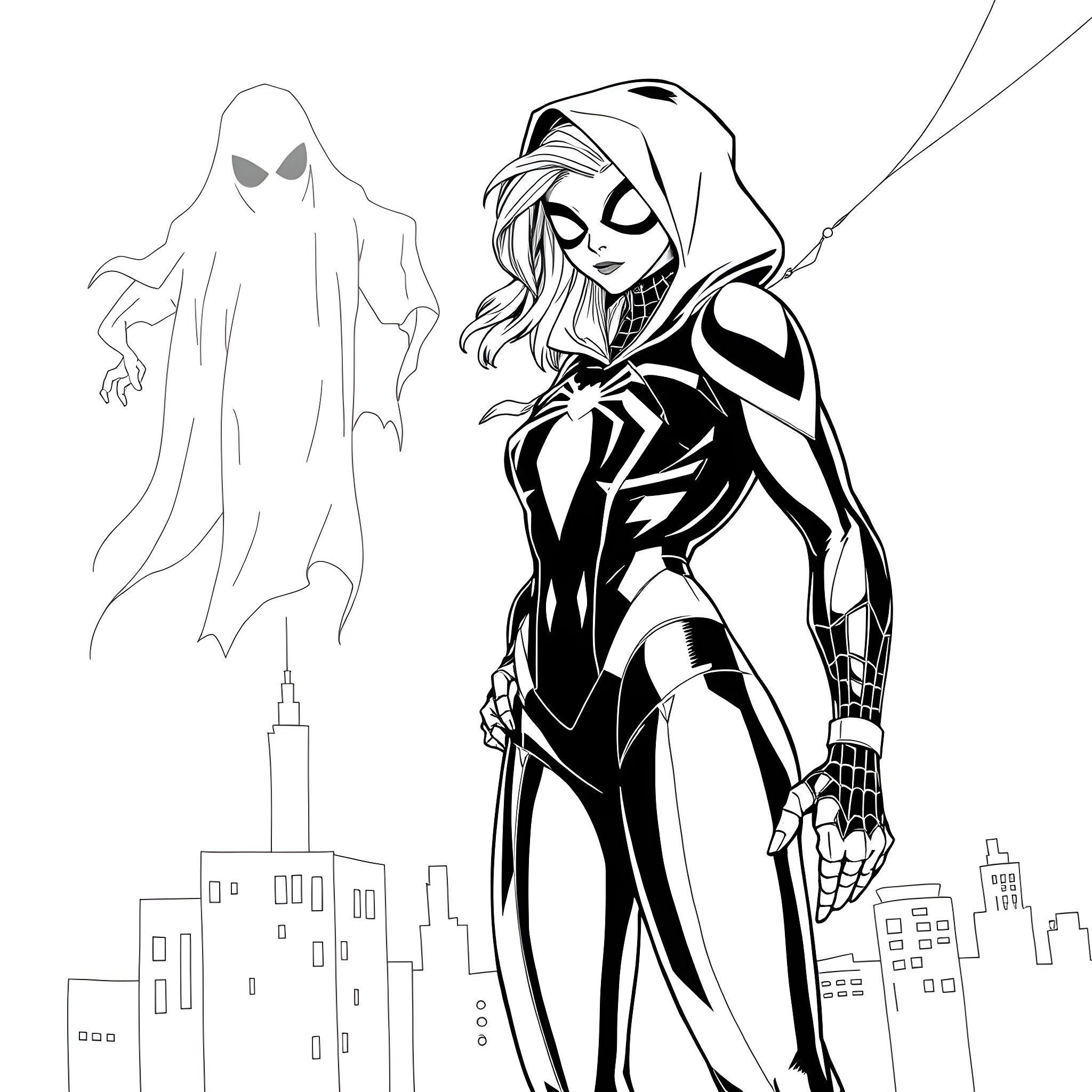 27 Best Spider Gwen Coloring Pages (Free Printable PDFs)