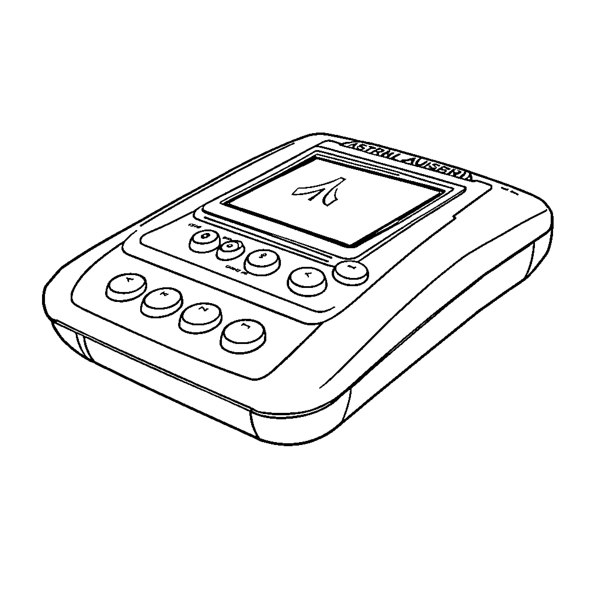 Atari gaming console with controls Coloring Page (free black-and-white line drawing printable PDF for all, from beginners to advanced learners, including children, teens, adults, and seniors)
