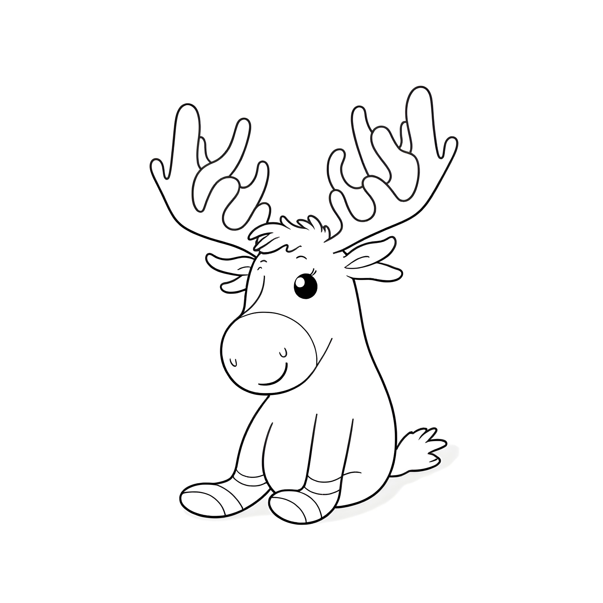 50 Best Moose Coloring Pages (Free Printable PDFs)