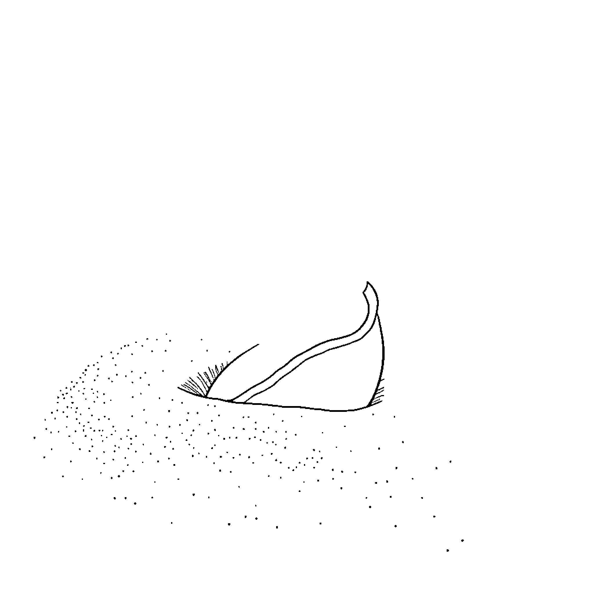 Sea Shell Emerging from Ocean Waves Coloring Page (free black-and-white line drawing printable PDF for all, from beginners to advanced learners, including children, teens, adults, and seniors)