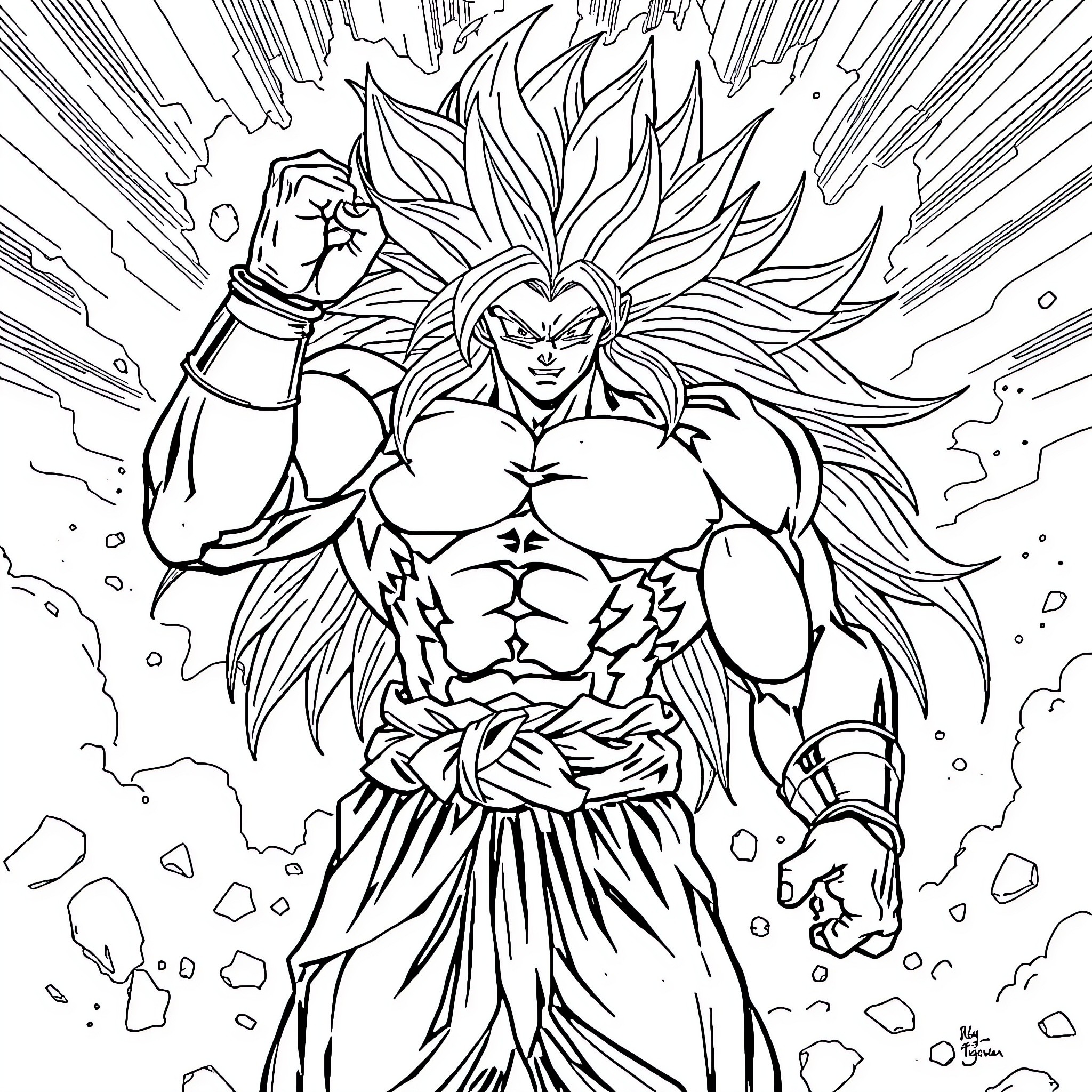 Hercules unleashing immense power in epic battle Coloring Page (free black-and-white line drawing printable PDF for all, from beginners to advanced learners, including children, teens, adults, and seniors)
