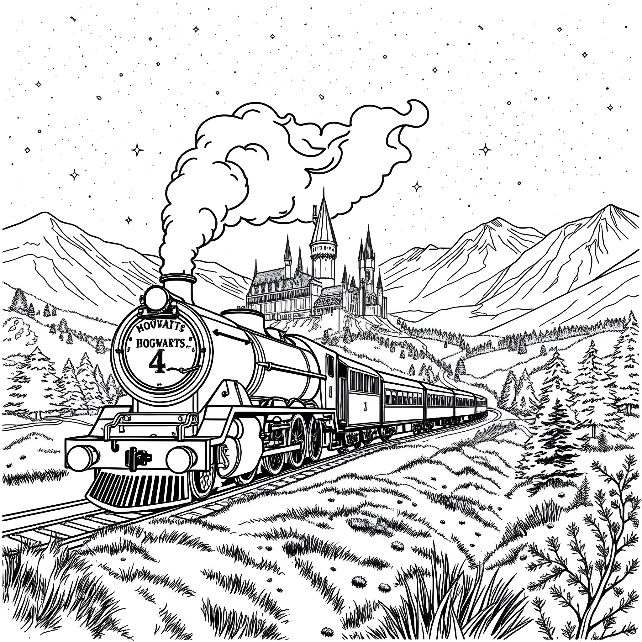 5 Best Hogwarts Express Coloring Pages (Free Printable PDFs)