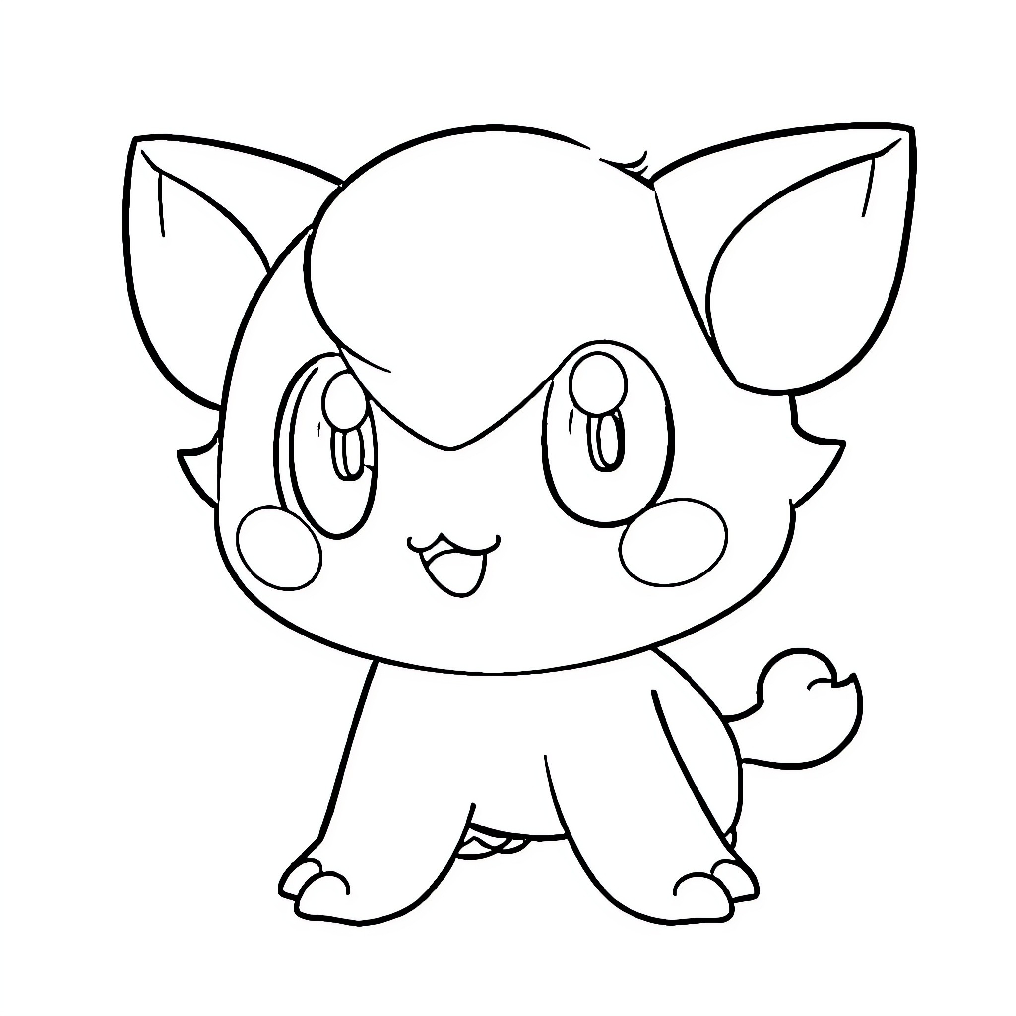 Charmilly's Playful Companion Coloring Page (free black-and-white line drawing printable PDF for all, from beginners to advanced learners, including children, teens, adults, and seniors)