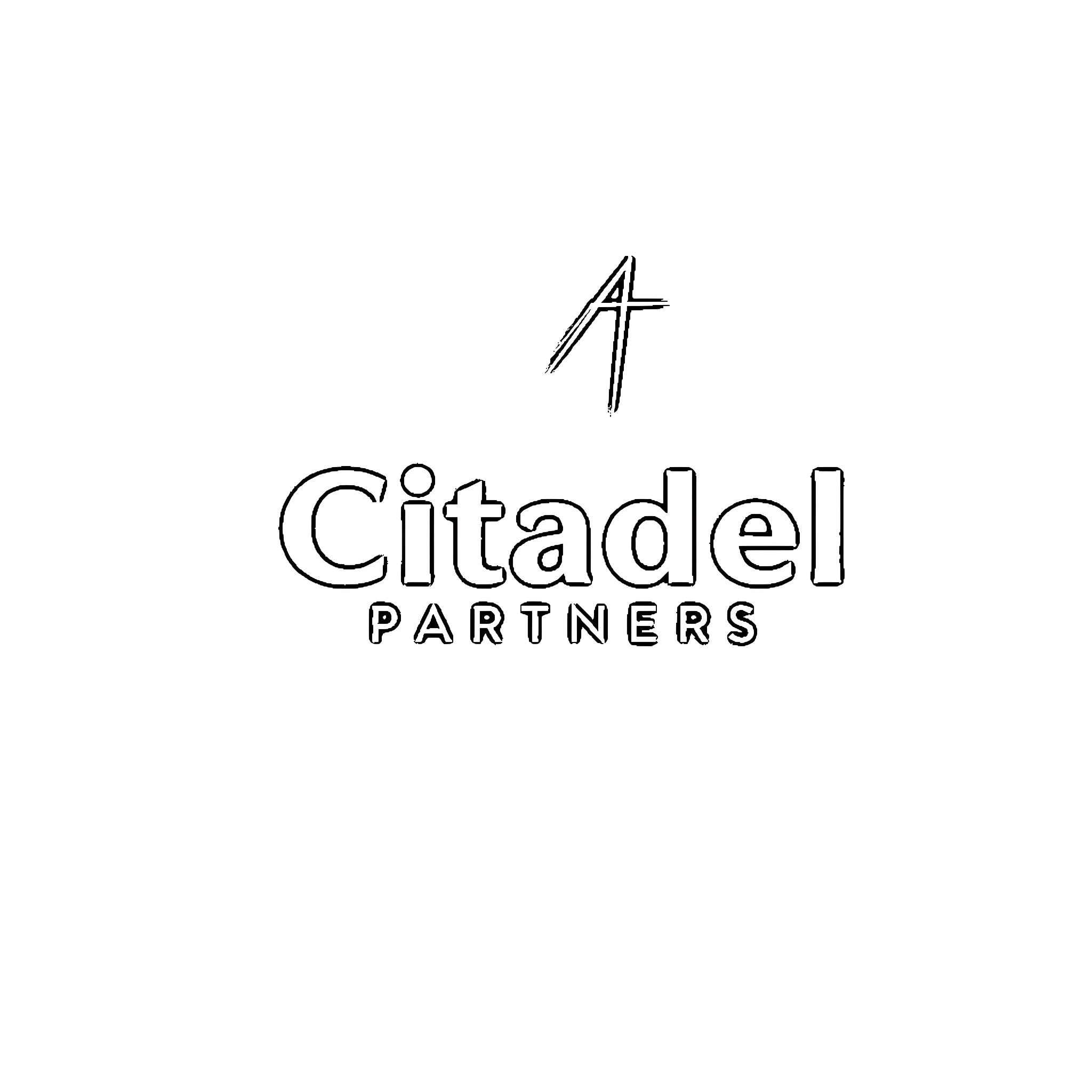 Citadel Partners logo Coloring Page (free black-and-white line drawing printable PDF for all, from beginners to advanced learners, including children, teens, adults, and seniors)