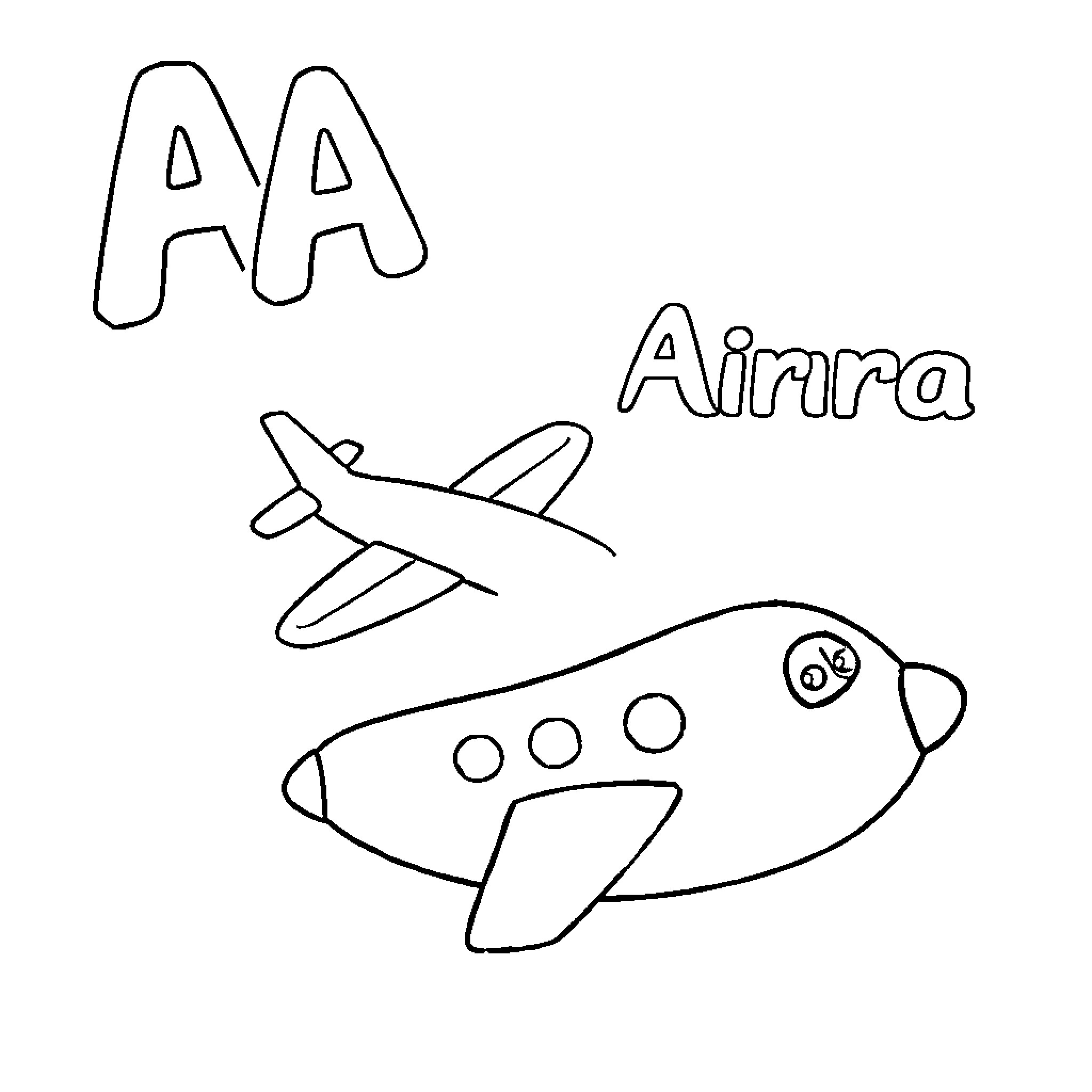 Airplane soaring through the sky Coloring Page (free black-and-white line drawing printable PDF for all, from beginners to advanced learners, including children, teens, adults, and seniors)
